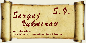 Sergej Vukmirov vizit kartica